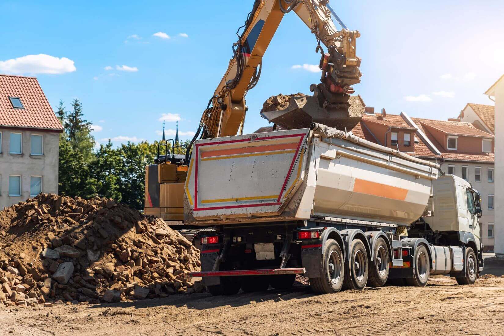 heavy-excavator-machine-debris-rubble-truck-const