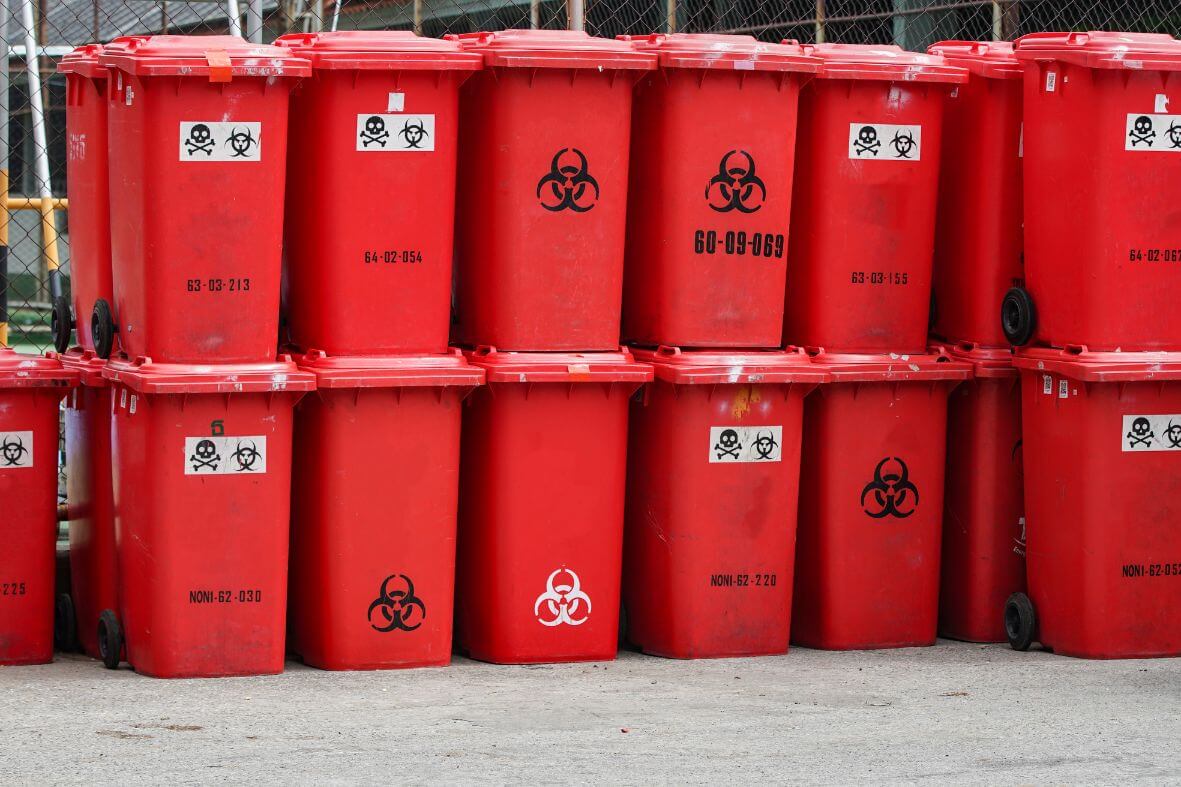 medical-waste-red-plastic-waste-bins